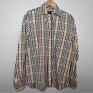Paul & Shark Vtg Multicolored Casual Button Down Shirt Size 40 EUC